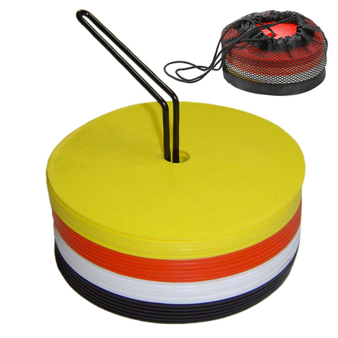 MARCATORI PIATTI PER ALLENAMENTO - SET 20 PZ 4 COLORI